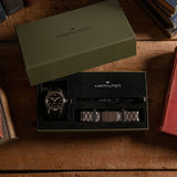 Khaki Field Murph Automatico Nero 42 mm Set doppio cinturino