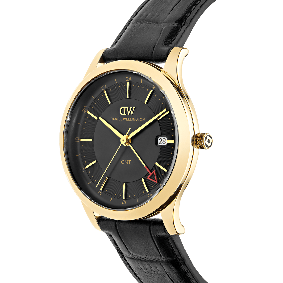 Pathfinder GMT Black-Croc Black Gold 39mm