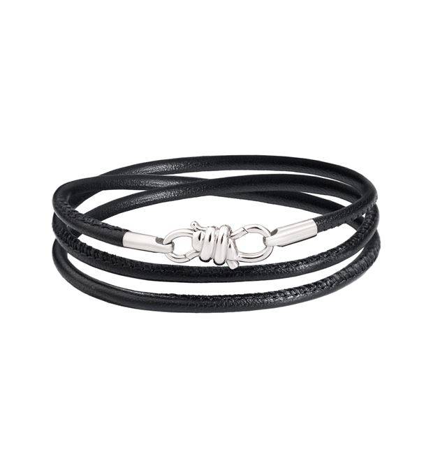 Bracciale Dodo Nodo Pelle Nero