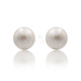 Pearl earring in yellow gold Ø 9.5-10 mm