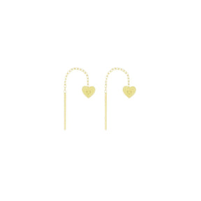 COPPIA DI ORECCHINI SALISCENDI ARCHIVIO CUORE-ORECCHINI-MAMAN ET SOPHIE-Gioielleria Granarelli