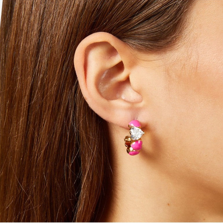 Orecchini Cuoricino Neon