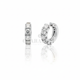 Orecchini in oro bianco con diamanti - seconda vista