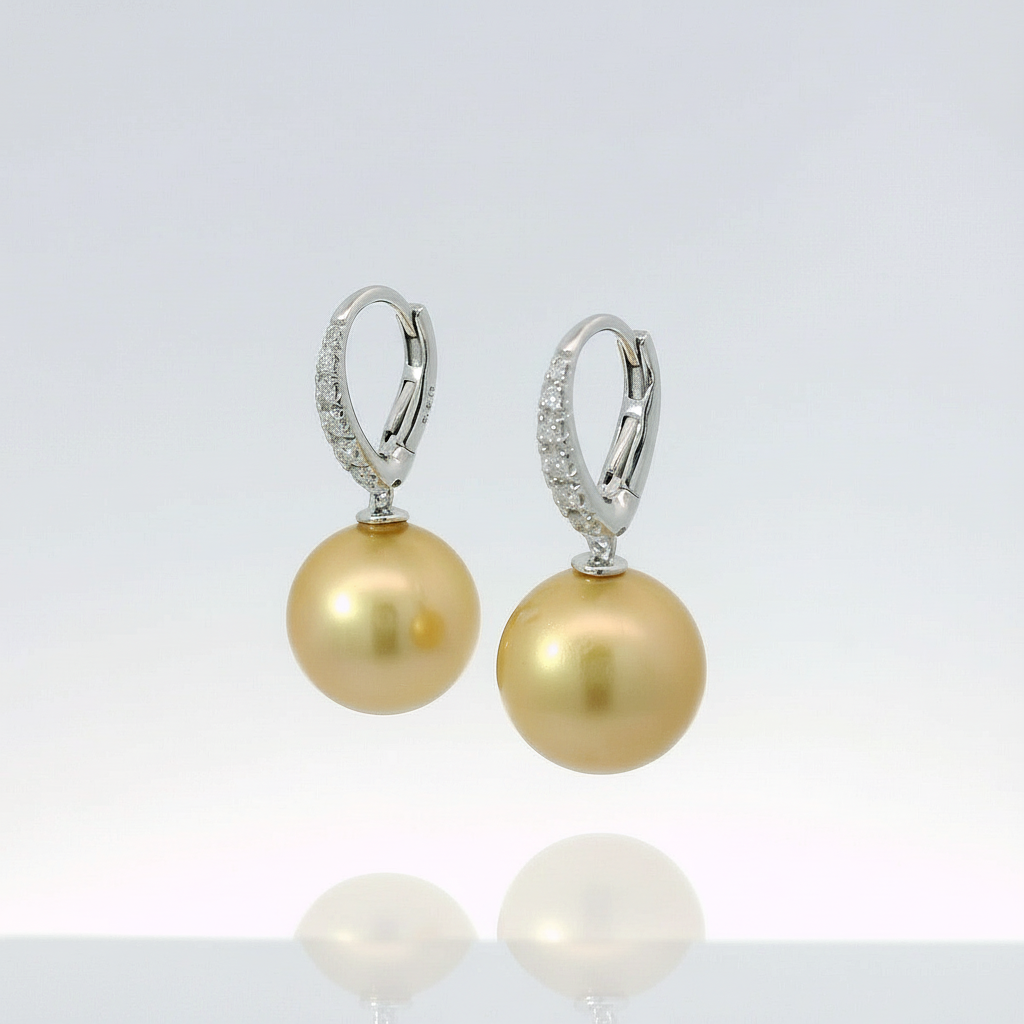 Orecchini Perla Australiana Gold - inclinazione originale