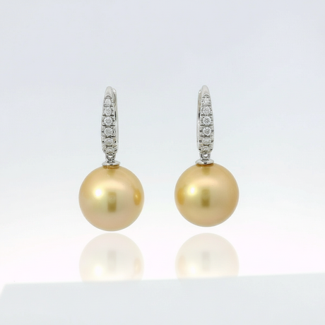 Orecchini Perla Australiana Gold
