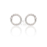Orecchini Cerchi Diamanti 1.00kt In Oro Bianco-Orecchini-CRIVELLI-Gioielleria Granarelli