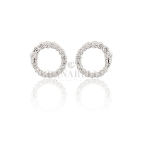 Orecchini Cerchi Diamanti 1.00kt In Oro Bianco-Orecchini-CRIVELLI-Gioielleria Granarelli