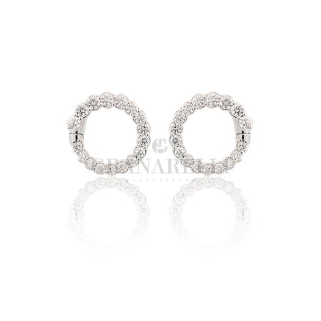 Orecchini Cerchi Diamanti 1.00kt In Oro Bianco-Orecchini-CRIVELLI-Gioielleria Granarelli