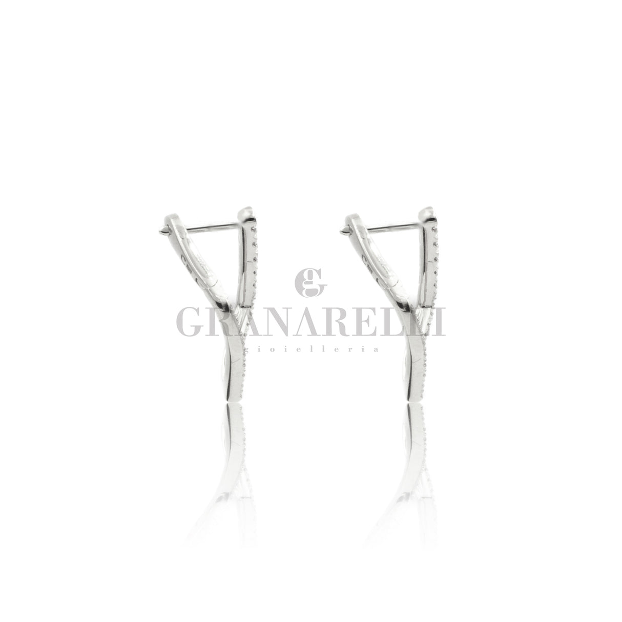 Orecchini di Diamanti In Oro Bianco