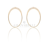 Orecchini Cerchi Diamanti 1.70kt In Oro Rosa