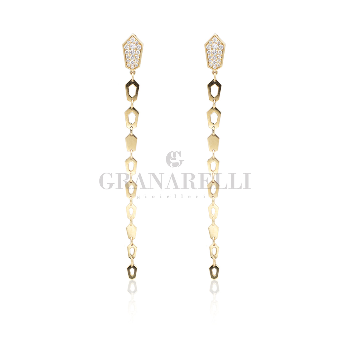 Orecchini con Diamanti e Oro Giallo