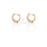 Orecchini Cerchi Diamanti 1.14kt In Oro Rosa
