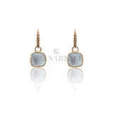 Boucles d'oreilles traînantes avec diamants