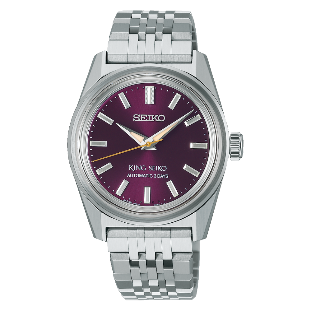 King Seiko Automatico 3 Days Acciaio Rosso 36mm