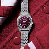 King Seiko Automatico 3 Days Acciaio Rosso 36mm
