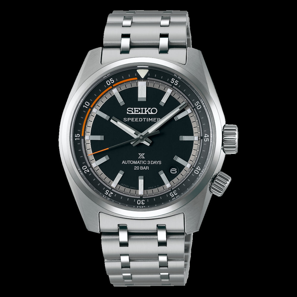Prospex Speedtimer Automatico Acciaio Nero 39,50mm