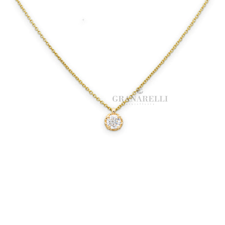 Girocollo Punto Luce Diamante 0.25kt Oro Giallo-RECARLO-p01px001/g026-45-Gioielleria Granarelli