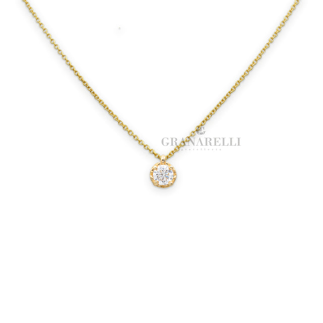 Girocollo Punto Luce Diamante 0.25kt Oro Giallo-RECARLO-p01px001/g026-45-Gioielleria Granarelli