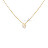 Girocollo Punto Luce Diamante taglio Cuore 0.20kt Oro Giallo-RECARLO-p67px001/g022-45-Gioielleria Granarelli