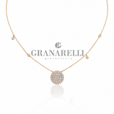 Diamantes de la tripulación Pavè con una cadena brillante