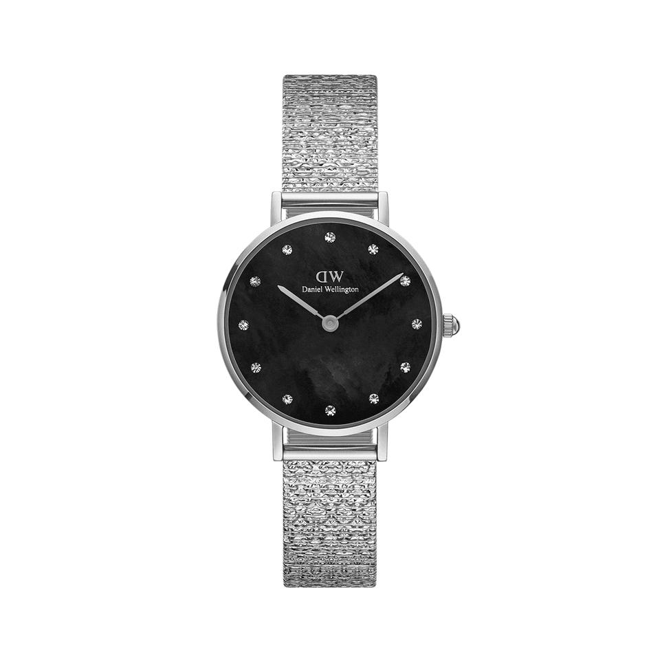 Petit Lumine Pressed Piano Black Sterling 28mm-Orologi-DANIEL WELLINGTON-Gioielleria Granarelli