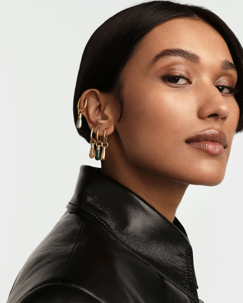 Orecchino a Cerchio Singolo Labradorite Jupiter