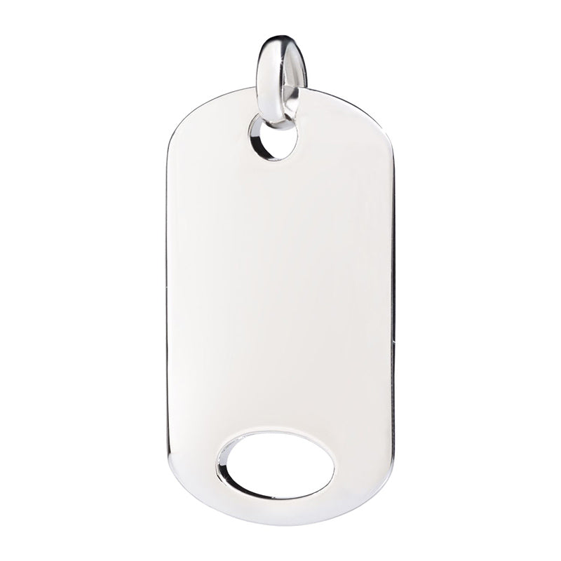 Charm Dodo Tag Piastrina argento