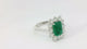 Anello in Oro Bianco con Smeraldo 2.74kt e Diamanti