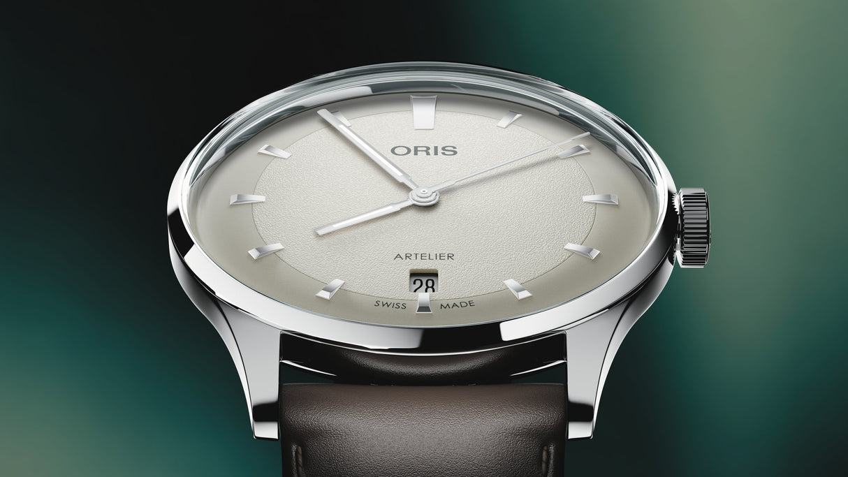 Artelier Date Automatico Bianco Pelle 38mm
