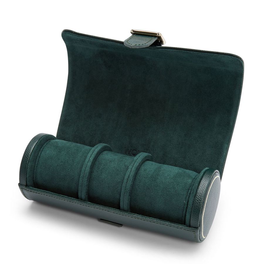 Rotolo Porta Orologi Triplo British Racing Verde