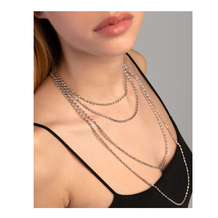 Collana in Argento e Oro Rosa Rice