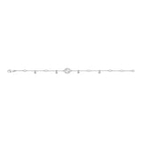 Bracciale Interlocking G con Diamanti Oro Bianco-Bracciali-GUCCI-Gioielleria Granarelli