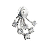 Retro orecchini in oro bianco e diamanti