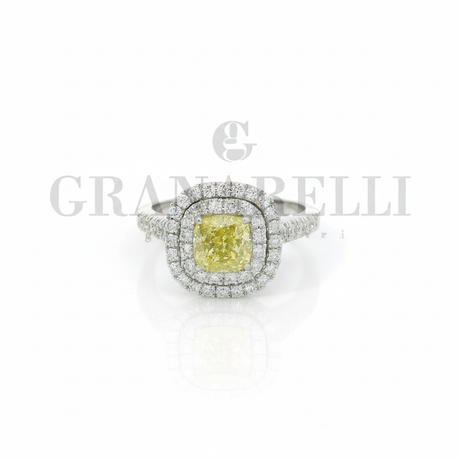 Ring fancy color diamond with GRANARELLI watermark