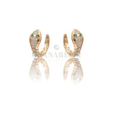 Boccole earrings snake seeds rose gold rims