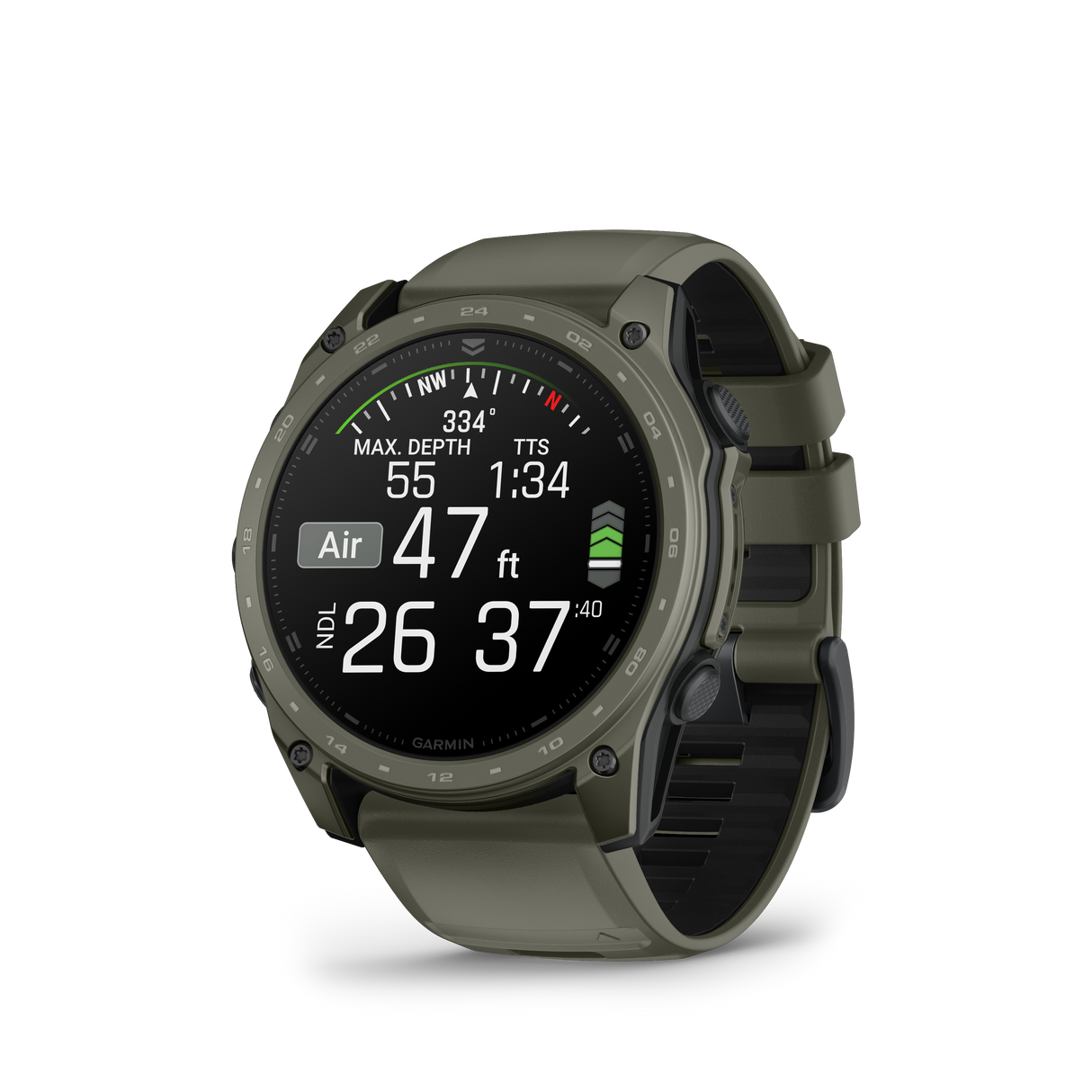 tactix® 8 - 51 mm, AMOLED, rivestimento Cerakote® - Olive Drab