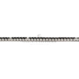 Bracciale Tennis Oro Bianco Diamanti Neri 2,10kt e Bianchi
