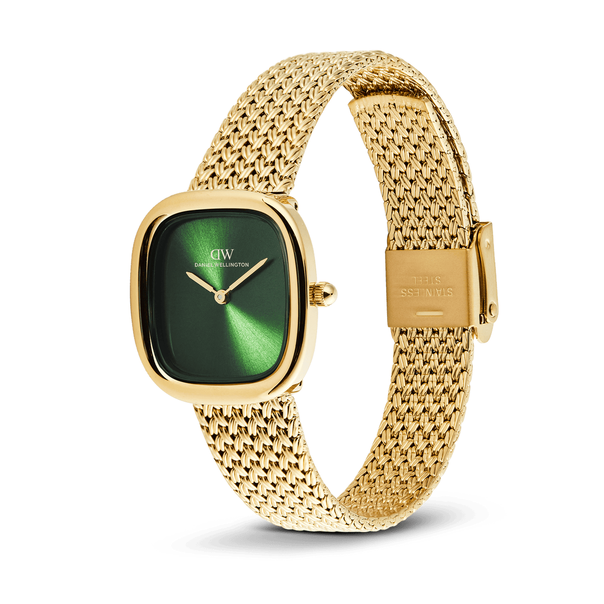 Margot Braided Mesh Emerald Gold 24mm