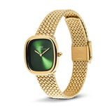 Margot Braided Mesh Emerald Gold 24mm