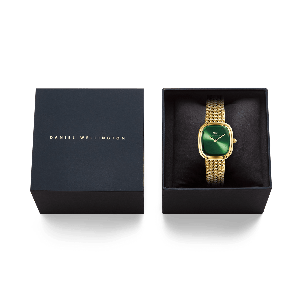 Margot Braided Mesh Emerald Gold 24mm