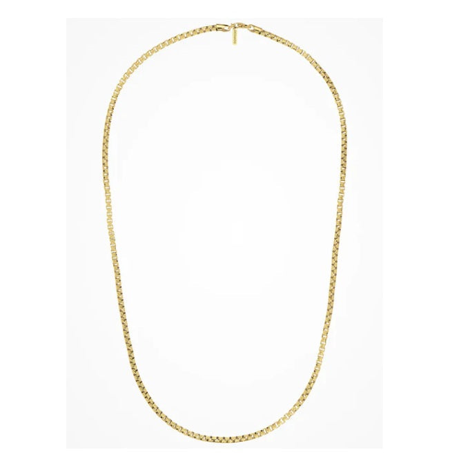 Collana in argento dorato catena veneziana