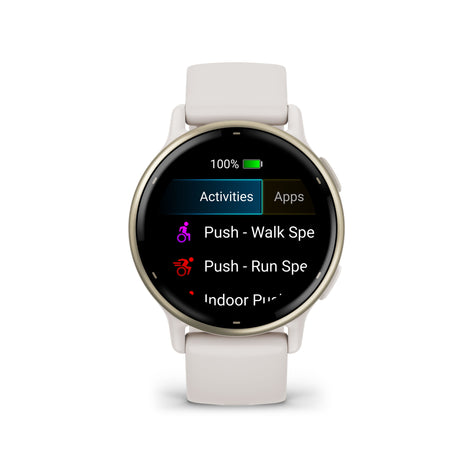 vívoactive® 5 Cream gold & Ivory con cinturino in silicone-Orologi-GARMIN-Gioielleria Granarelli