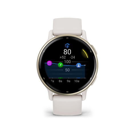 vívoactive® 5 Cream gold & Ivory con cinturino in silicone-Orologi-GARMIN-Gioielleria Granarelli