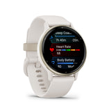 vívoactive® 5 Cream gold & Ivory con cinturino in silicone-Orologi-GARMIN-Gioielleria Granarelli