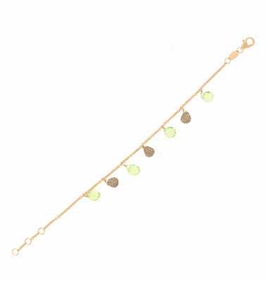 Bracciale Gocce Polvere di Sogni Gold e Quarzo