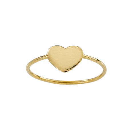 Anello Cuore Oro Giallo