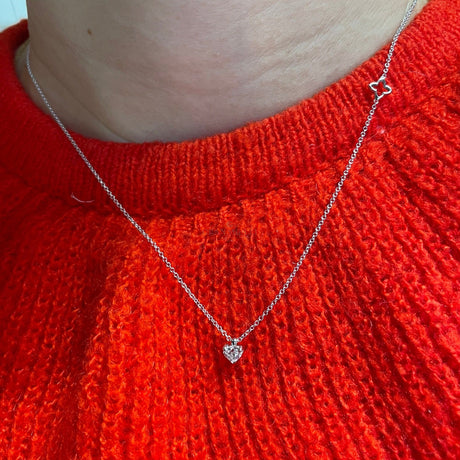 Girocolli Girocollo Punto Luce Diamante taglio Cuore RECARLO