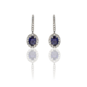 Orecchini Pendenti Zaffiri e Diamanti-Orecchini-CRIVELLI-Gioielleria Granarelli