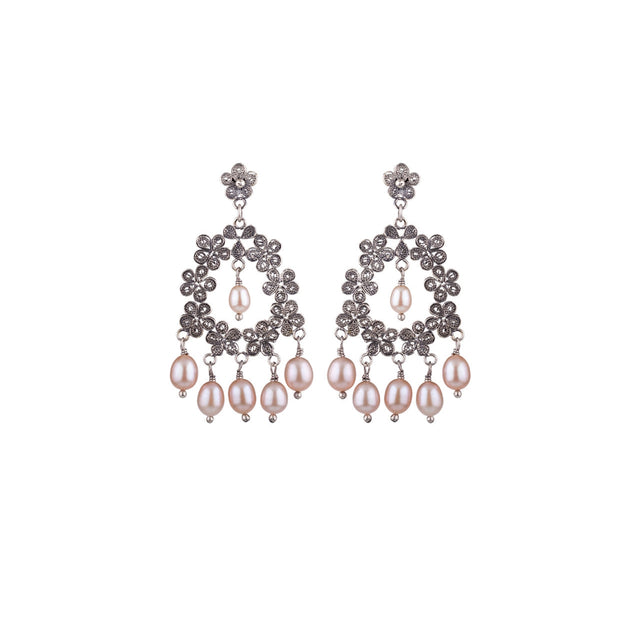 Orecchini Yvone Christa Perle Rosa-Orecchini-YVONE CHRISTA-Gioielleria Granarelli