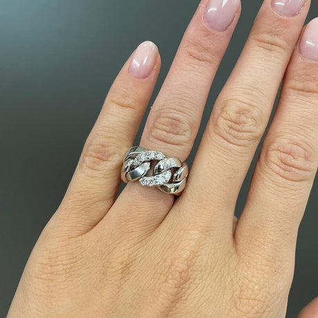 Anello Groumette Diamanti-Anelli-CRIVELLI- [SKU] -Gioielleria Granarelli